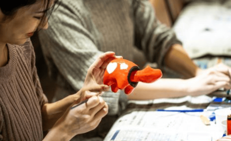 赤べこ絵付け体験イメージ写真