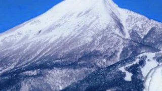 冬の磐梯山